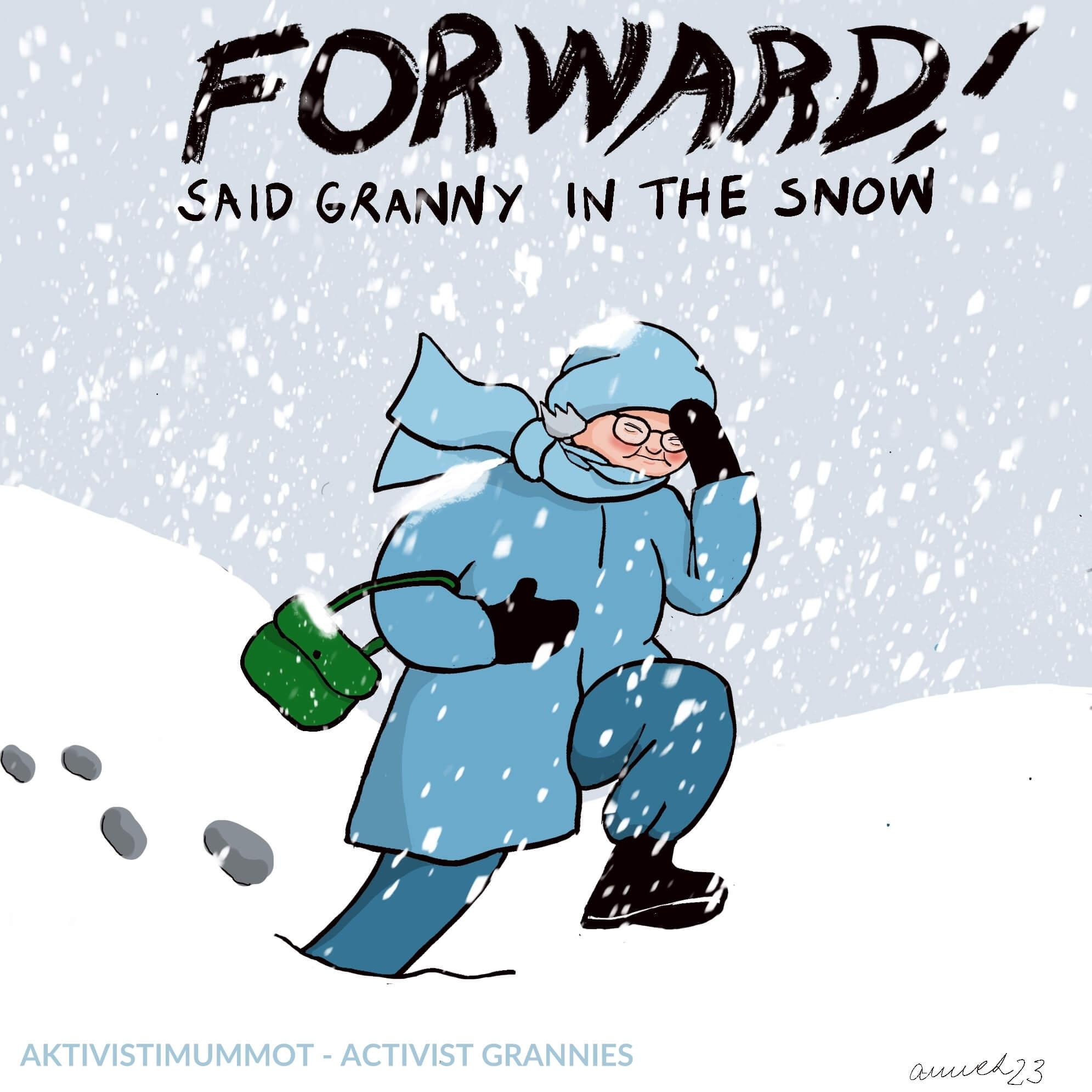 Concerned for the world their grandchildren would inherit, the activist grannies hold workshops and organise community events. 
Image Credit: Anne Leppänen