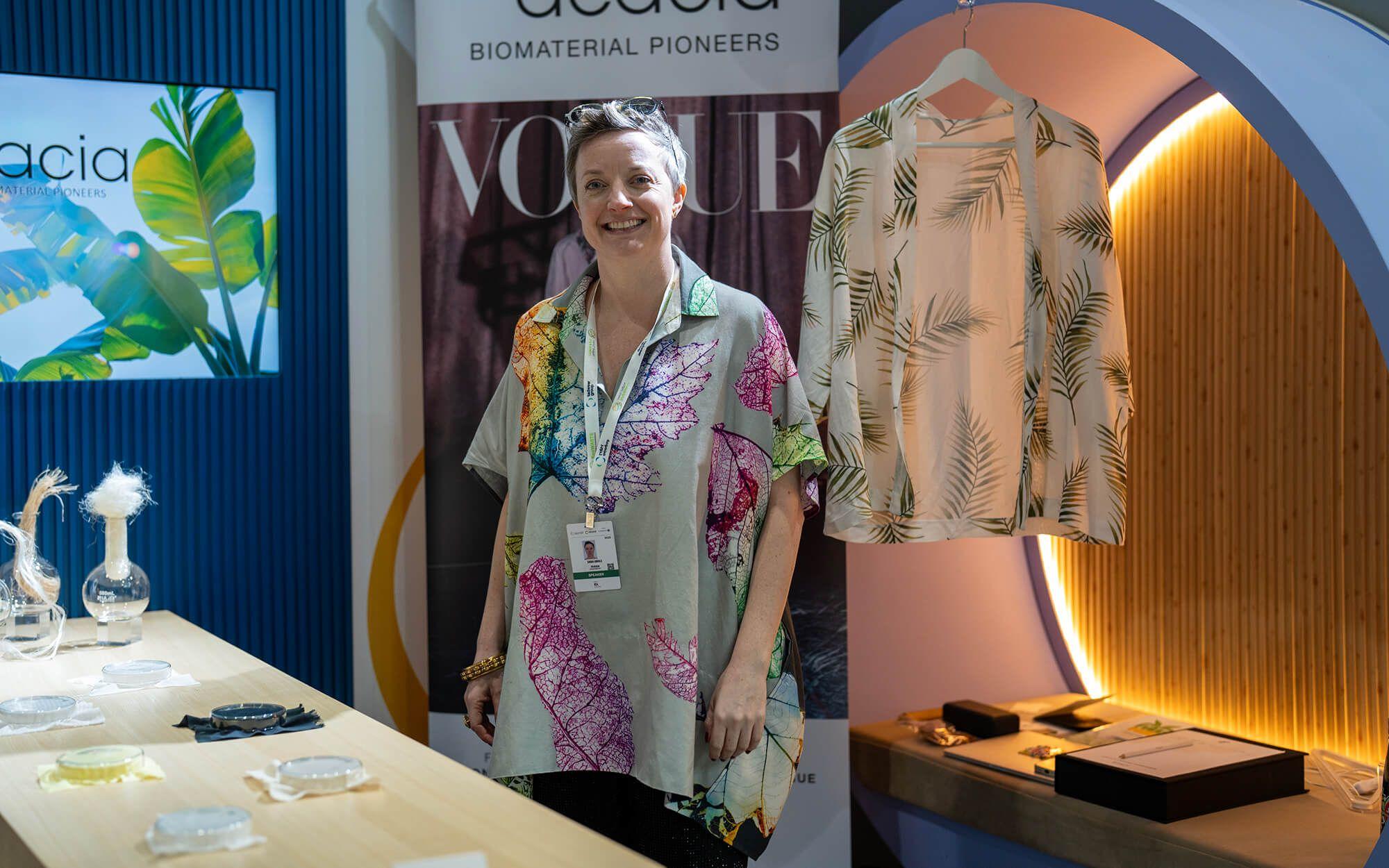 29Acacia co-founder Sarah Angold at Abu Dhabi Sustainability Week in 2025.
Photo: The Climate Tribe