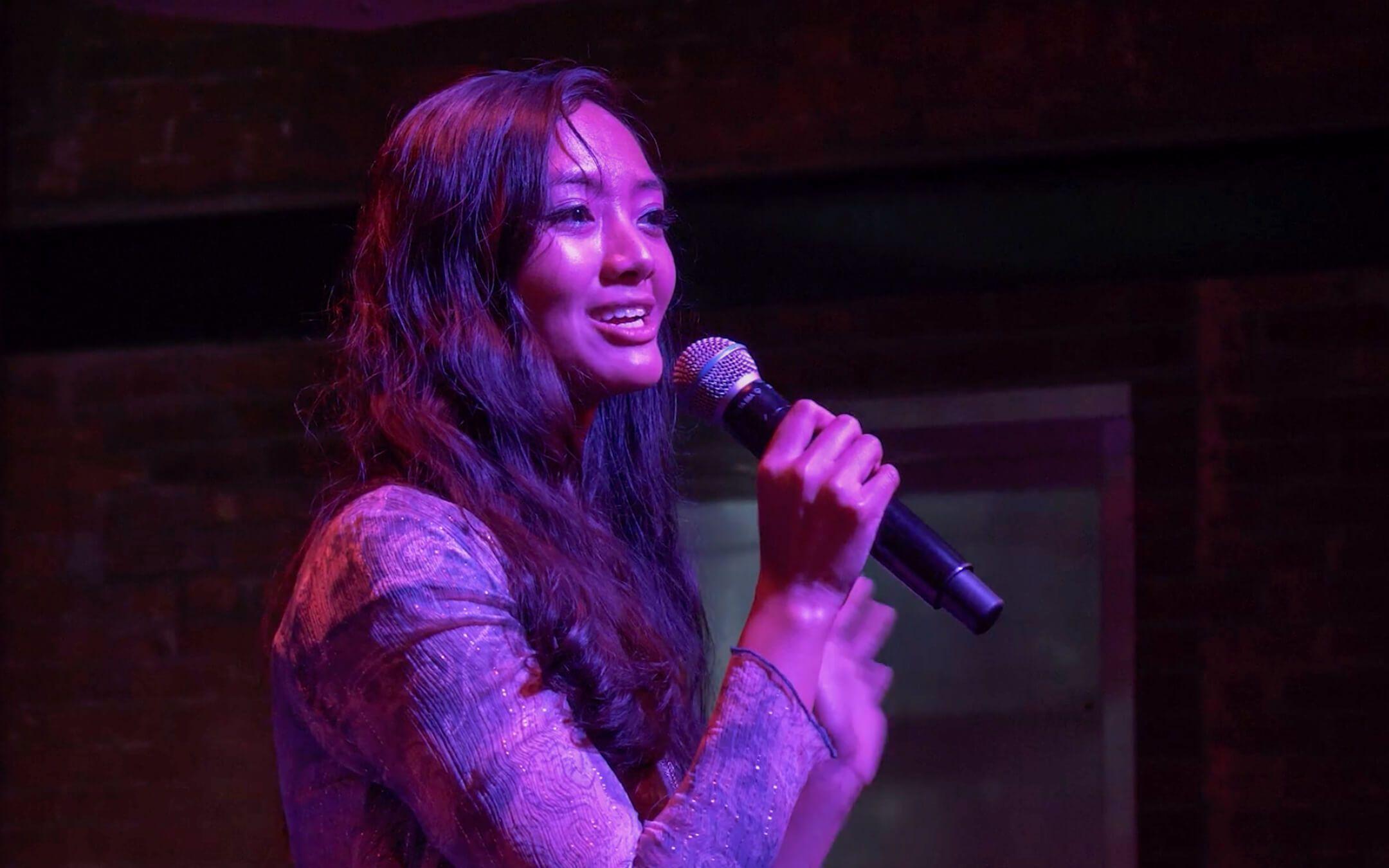 Gianna Lum speaks at the Earth Sessions Festival on September 21, 2024.
Photo: Climate Cafe NYC
