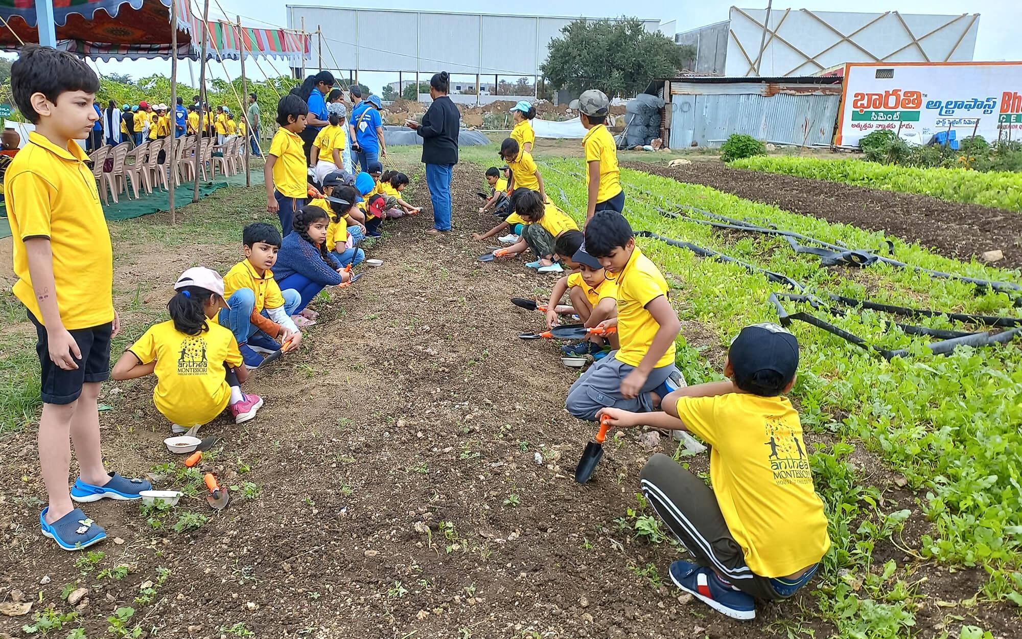 Founded in 2017, the educational initiative is transforming how children in Hyderabad connect with nature.
Photo: Organo Et School