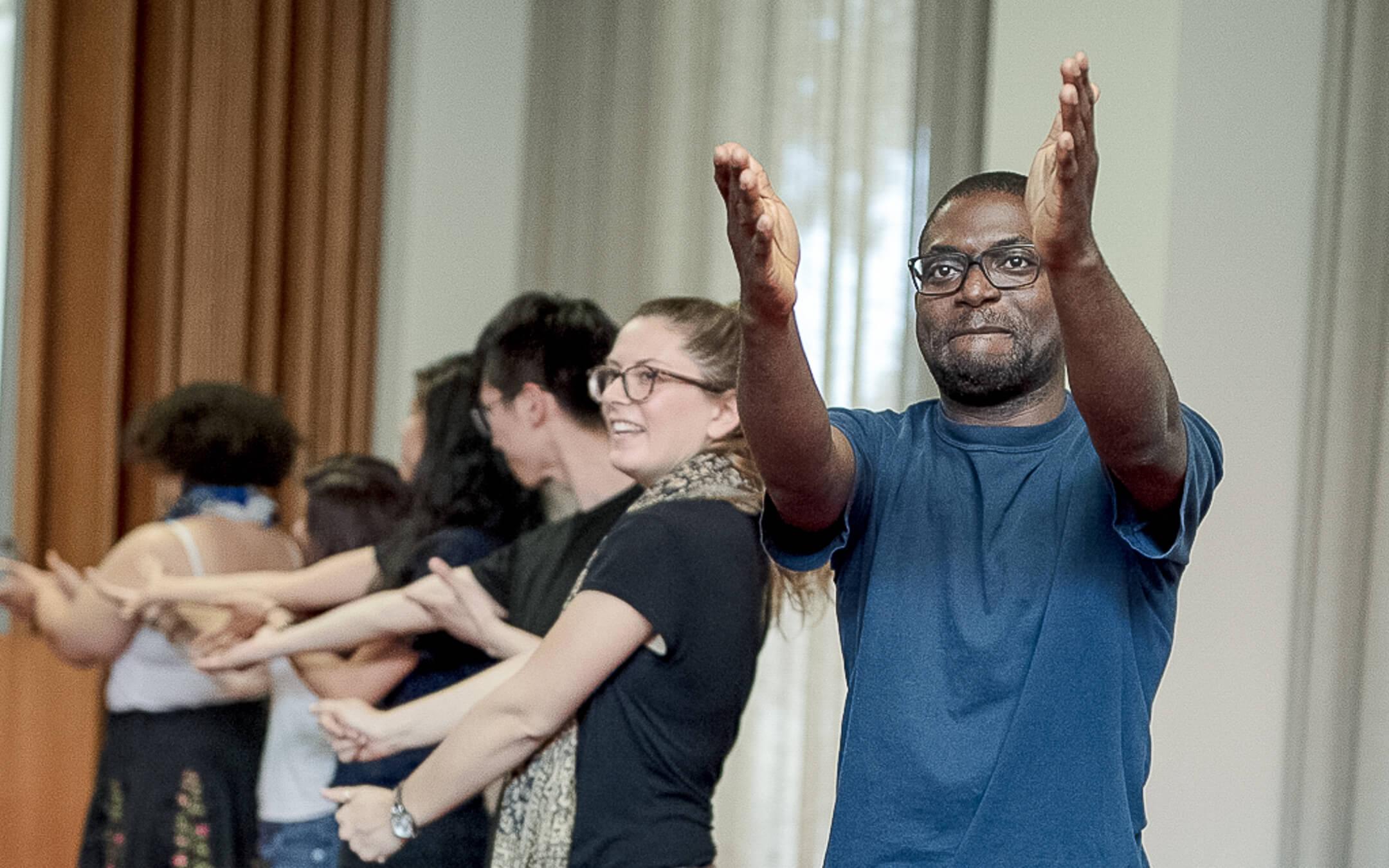 Music, drama, dance, and poetry are just a few of the ways that C-SET engages the public in the storytelling exercises.
Photo: The Centre for Socially Engaged Theatre