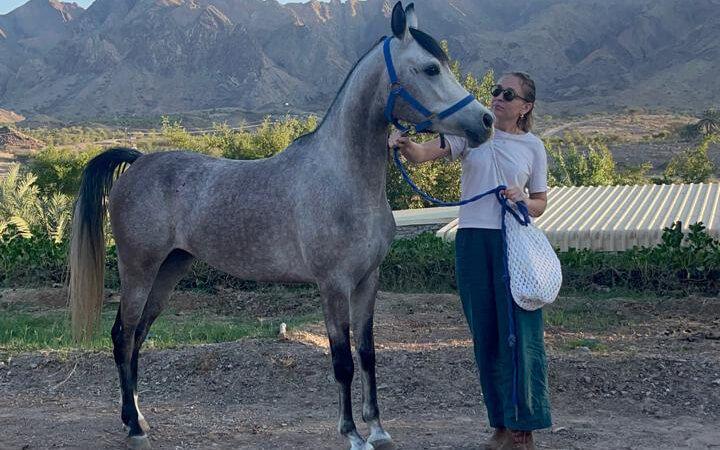 Sima Basel, co-founder of Grassroots Village, with a friendly animal member of the village.
Photo: Grassroots Village