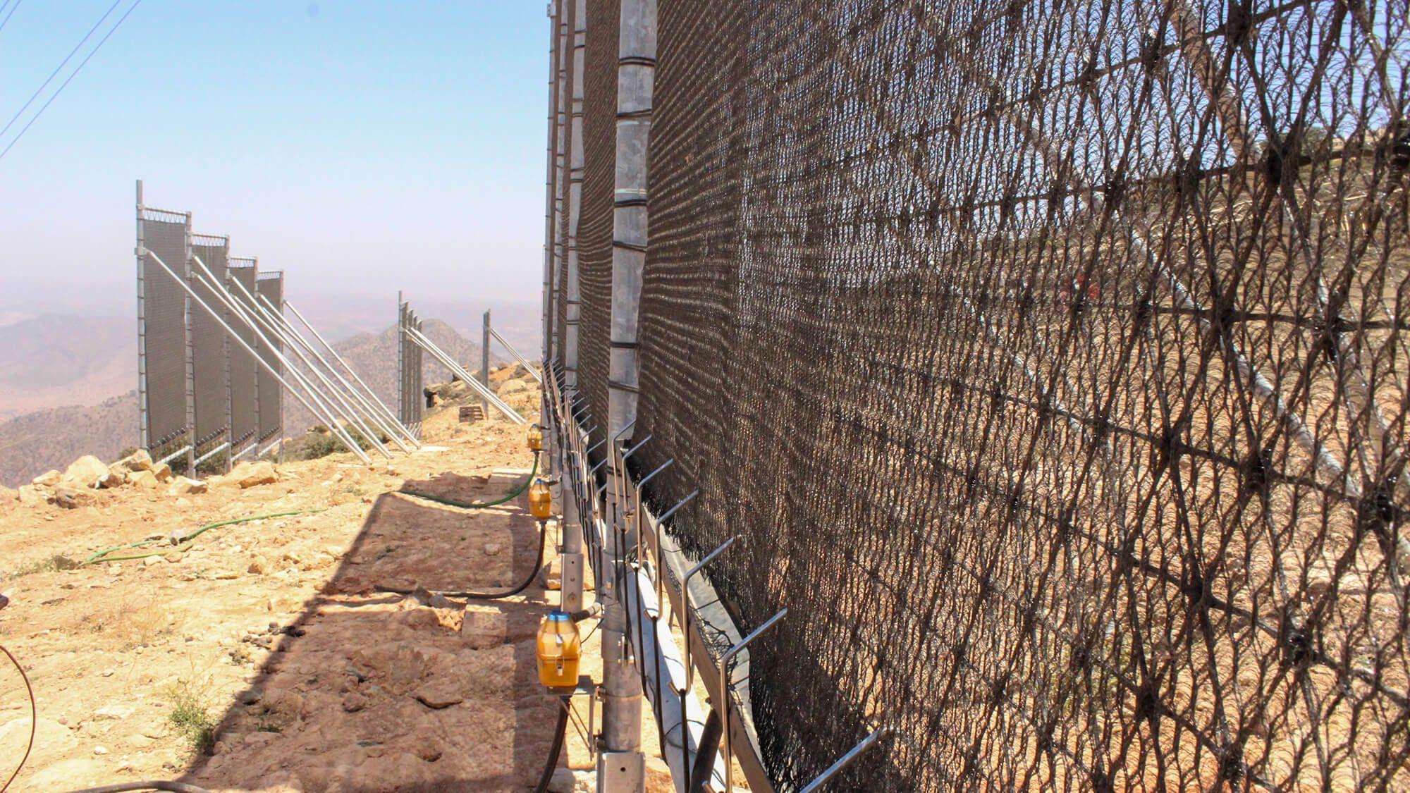 The Ait Baamrane region sits between the Atlantic Ocean and the Sahara Desert – a stark boundary where desert winds clash with ocean currents. Receiving less than 150 millimetres of rain each year, the region faces a daily battle for survival.
Photo: Dar Si Hamad